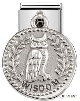 Nomination Link 925 zawieszka srebro 'Sowa z napisem Mądrość' 331804 16 biżuteria nomination nomination zawieszki nomination baza.jpg
